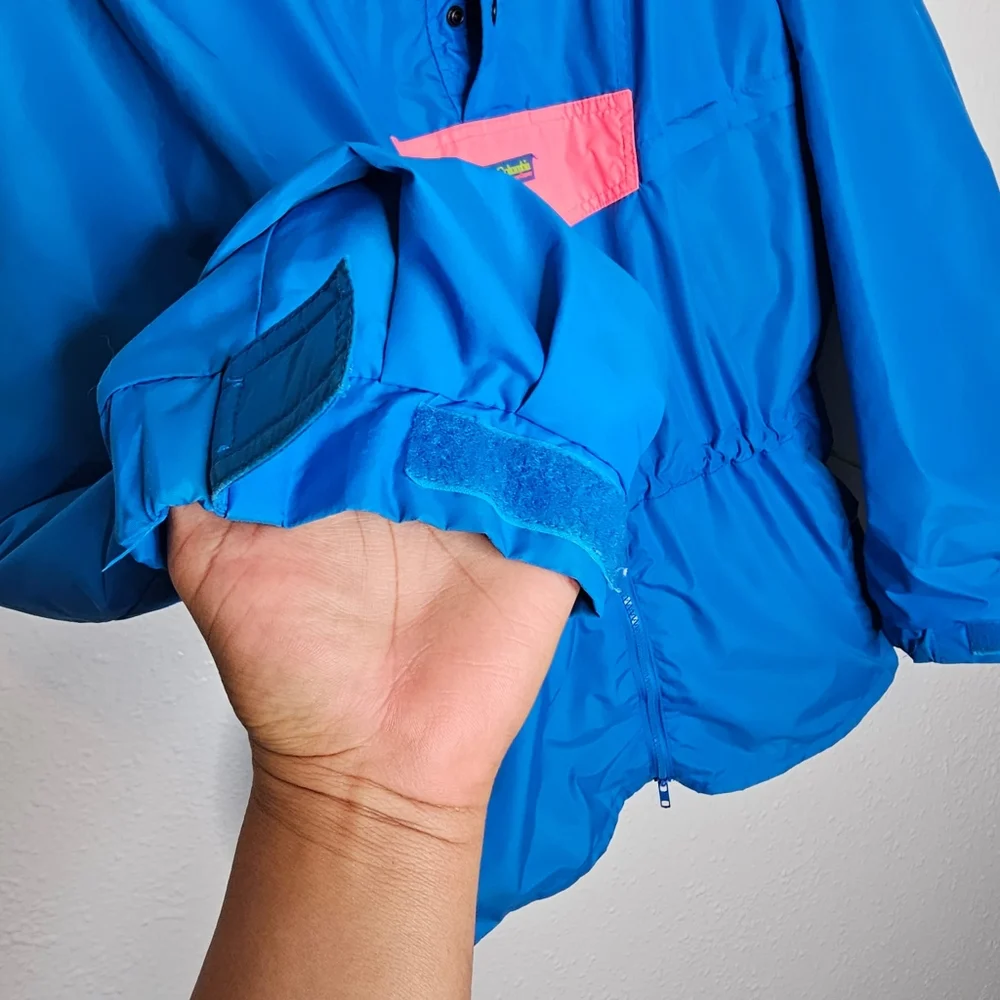 Vintage 90' Columbia Colorblock Neon Jacket Male's Size XL - Picture 11 of 13